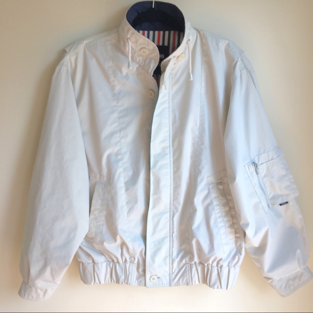 London Fog Jacket Windbreaker Bomber Style Size L